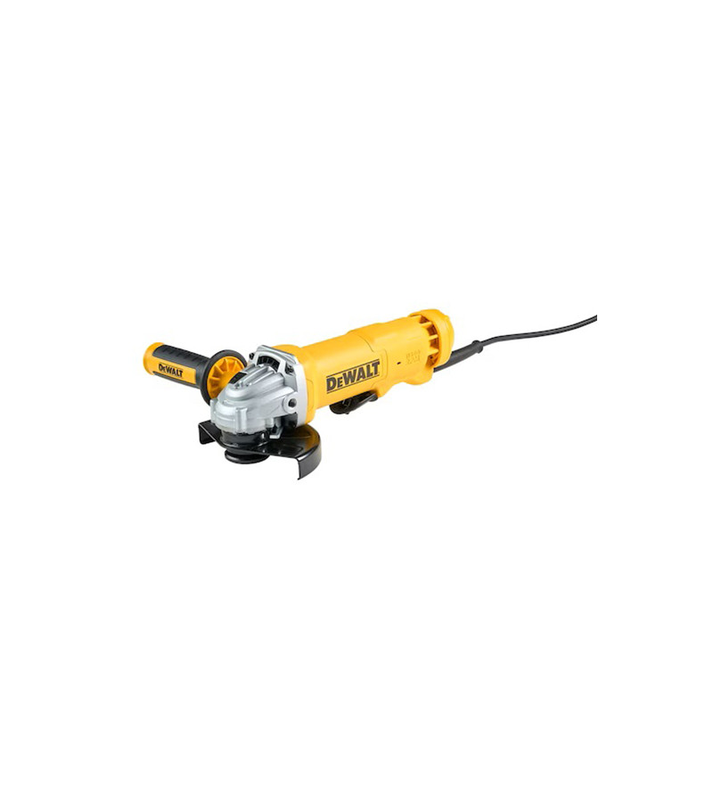 MEULEUSE DEWALT 1400W 125 MM - INTERRUPTEUR PALETTE - SYSTÈME D'ÉJECTION DES POUSSIÈRES DE