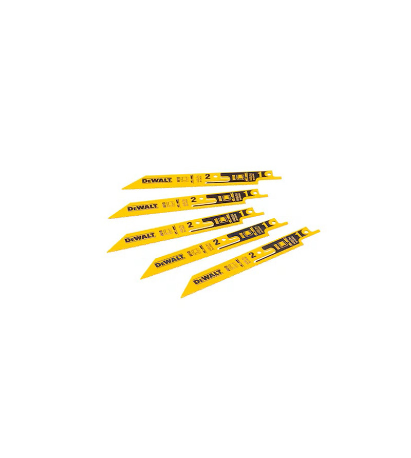 LAME DE SCIE SABRE DEWALT SÉCABLE BIM POUR LA COUPE DU MÉTAL 152MM