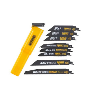 COFFRET DE 8 LAMES POUR SCIE SABRE DEWALT 3XDT2300L, 3XDT2407L, 1XDT2308L, 1XDT2408L