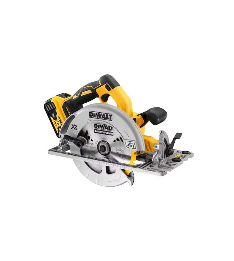 SCIE CIRCULAIRE XR DEWALT 18V 5AH LI-ION BRUSHLESS 184 MM - COMPATIBLERAIL DE GUIDAGE