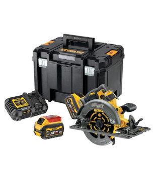 SCIE CIRCULAIRE XR FLEXVOLT DEWALT54V 2AH LI-ION BRUSHLESS 190 MM - COMPATIBLE RAIL DE GU