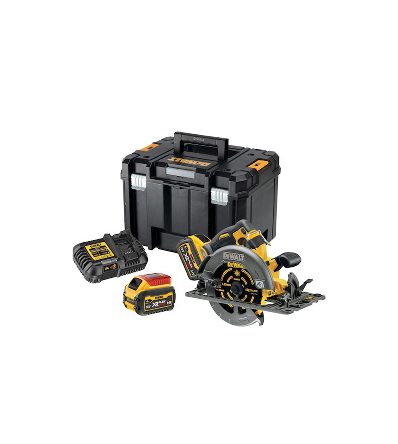 SCIE CIRCULAIRE XR FLEXVOLT DEWALT54V 2AH LI-ION BRUSHLESS 190 MM - COMPATIBLE RAIL DE GU