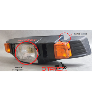 Couvre guidon avant avec optique SX/SC origine PEUGEOT Accueil sur le site du spécialiste des deux roues O-TAKET.COM