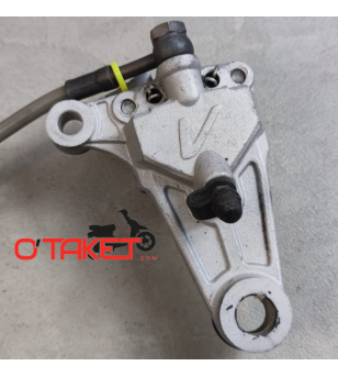 Platine repose-pied droit complète + étrier de frein arrière AJP origine RS/GPR/Racing/Replica/Nude origine APRILIA/DERBI 50/...