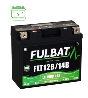 BATTERIE FLT12B/14B FULBAT 12V6AH LITHIUM LG150 L69 H130