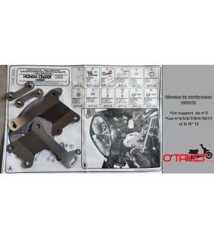 Kit de montage GIVI pour bulle/Pare brise CB 600 HORNET adaptable HONDA 2007→ (non complet) Accueil sur le site du spécialist...