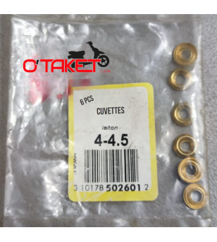 Cuvette laiton pour vis 4-4.5 (sachet de 6pcs) Accueil sur le site du spécialiste des deux roues O-TAKET.COM