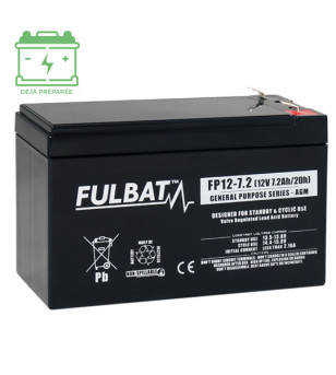 BATTERIE FP12-7.2  FULBAT 12V7.2AH LG151L65 H93.5 (AGM - SANS ENTRETIEN) -