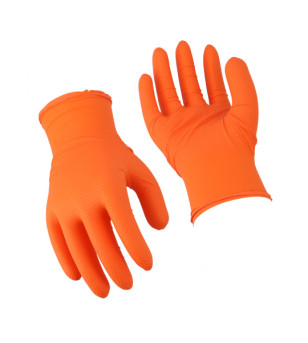 GANT ATELIER JETABLE KHEAX T 8 (M) NITRILE HAUTE RESISTANCE (BOITE DE 50) - ORANGE ATELIER sur le site du spécialiste des deu...