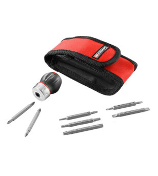TOURNEVIS PROTWIST BOULE À CLIQUET+ 7 LAMES COURTES FACOM