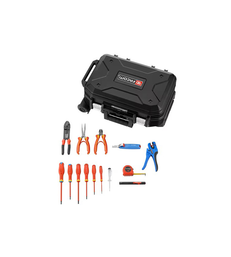 VALISE DE MAINTENANCE À ROULETTES -SÉLECTION ÉLECTRICIEN - 14 PIÈCESFACOM