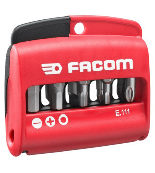 BOÎTE DE 10 EMBOUTS MIXTES (FENTE,PZ, 6 PANS) FACOM