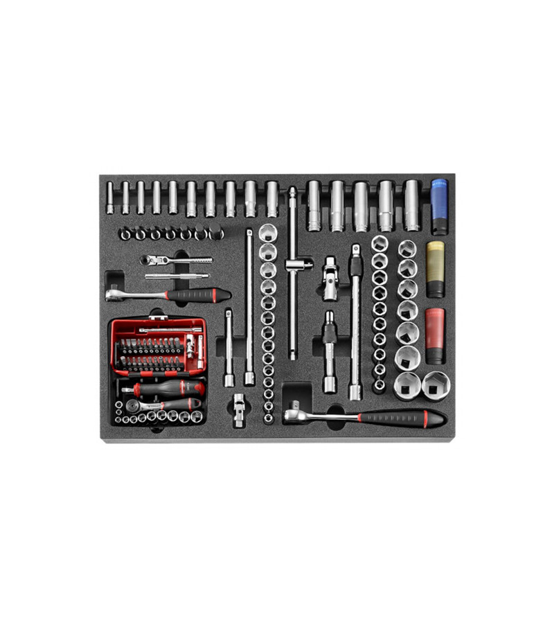 MODULE MOUSSE DOUILLES AVEC OUTILSN°1/4 POUR CM.LPF FACOM