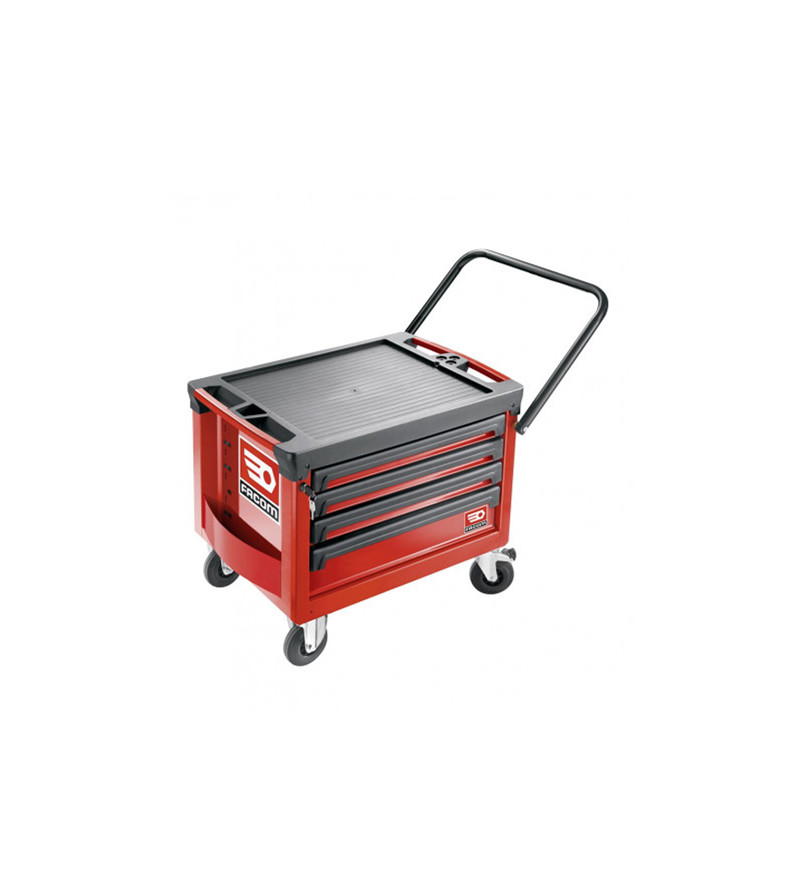 COFFRE ROULANT ROLL M3 4 TIROIRS ROUGE FACOM
