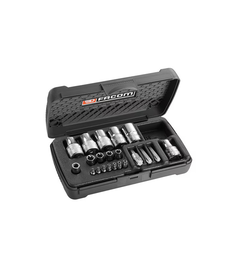COFFRET DOUILLES + EMBOUTS TORX FACOM