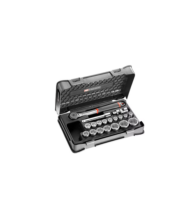 COFFRET CLIQUET + DOUILLES 1/2" FACOM