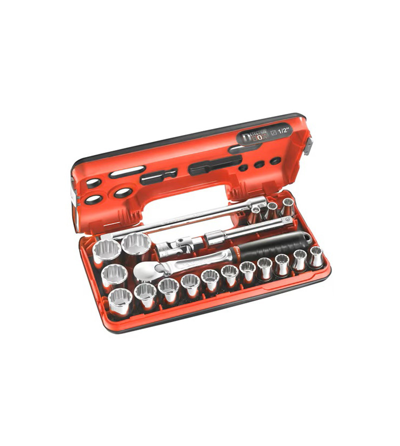 COFFRET DE DOUILLES 1/2" 12 PANS -21PIÈCES FACOM