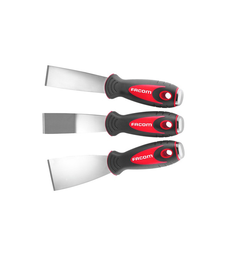 JEU DE 3 GRATTOIRS EN INOX FACOM