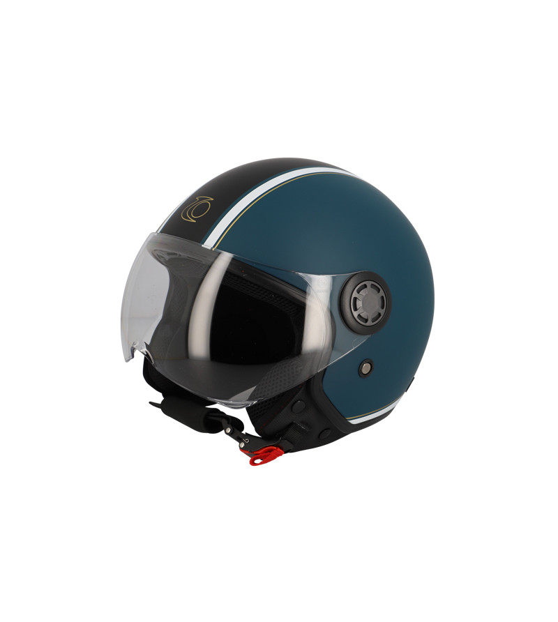CASQUE JET TRENDY JT-306 DV BLEU/NOIR MAT T61-62 XL - CE 22-06 ÉQUIPEMENTS sur le site du spécialiste des deux roues O-TAKET.COM