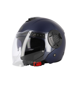 CASQUE JET TRENDY JT-406 DV BLEU METALISE MAT T5 5-56 S - CE 22-06