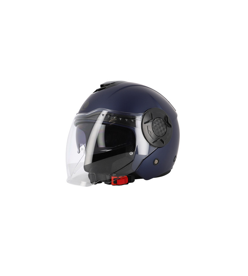CASQUE JET TRENDY JT-406 DV BLEU METALISE MAT T5 5-56 S - CE 22-06