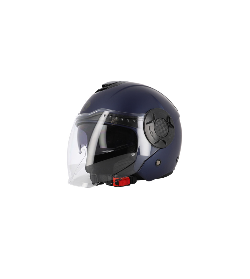 CASQUE JET TRENDY JT-406 DV BLEU METALISE MAT T6 1-62 XL - CE 22-06