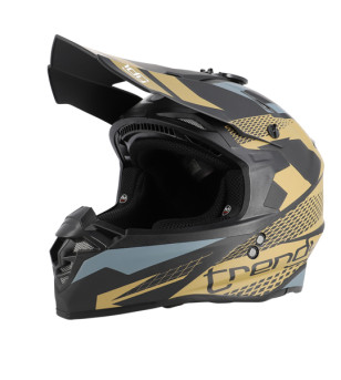 CASQUE CROSS TRENDY CT-906 NOIR/BRONZE MAT T55-56 S- CE 22-06