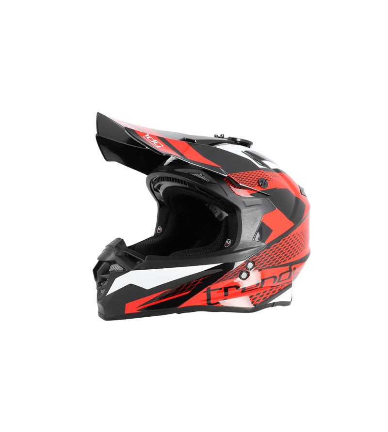 CASQUE CROSS TRENDY CT-906 NOIR/ROUGE VERNI T61-62 XL- CE 22-06