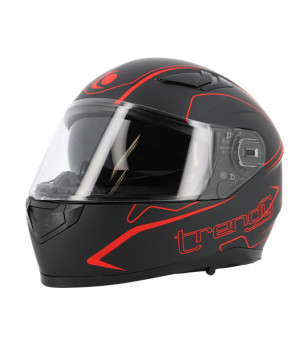 CASQUE INTEGRAL DOUBLE ECRAN TRENDYIT-606 DV NOIR MAT/ROUGE T53-54 XS - CE 22-06