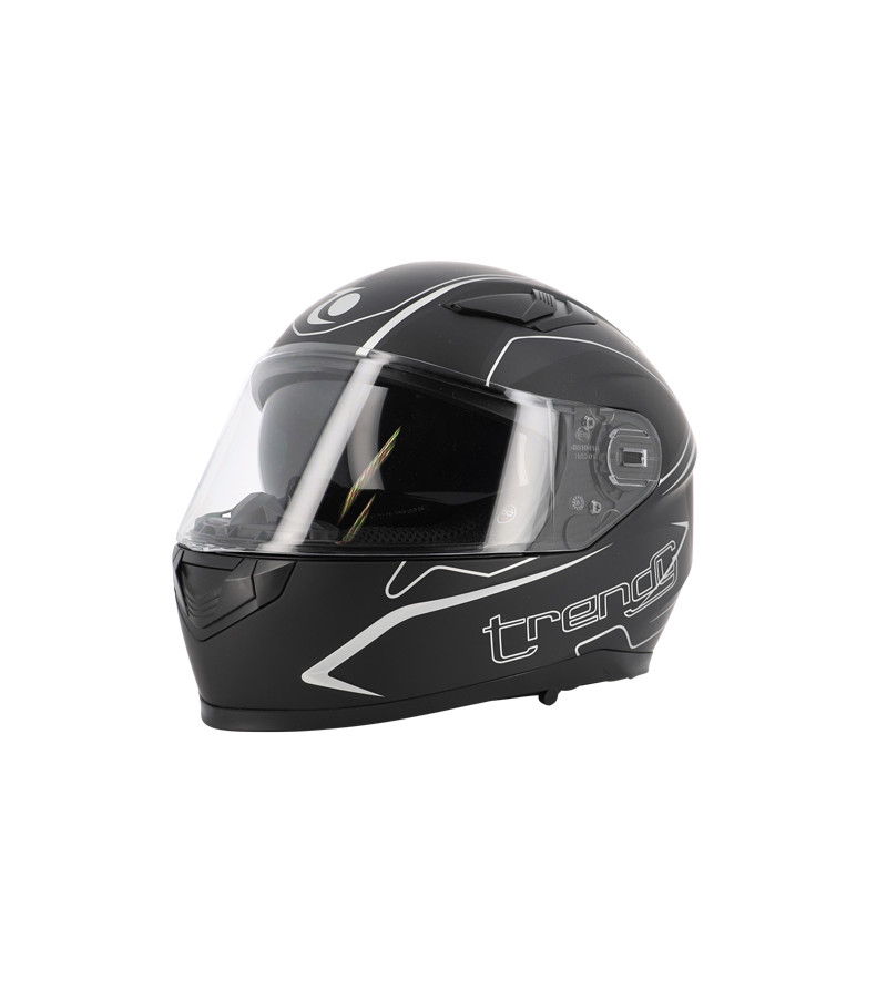 CASQUE INTEGRAL DOUBLE ECRAN TRENDYIT-606 DV NOIR MAT/ARGENT T60-61 X XL - CE 22-06
