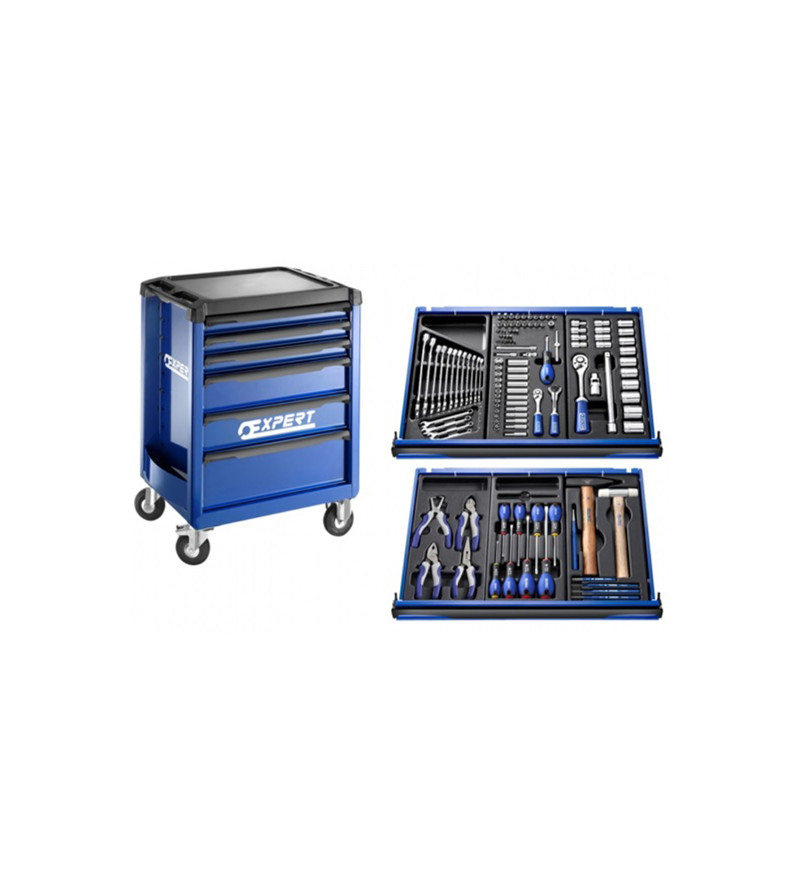 SERVANTE + COMPOSITION 123 OUTILS -FR - EXPERT - E220310