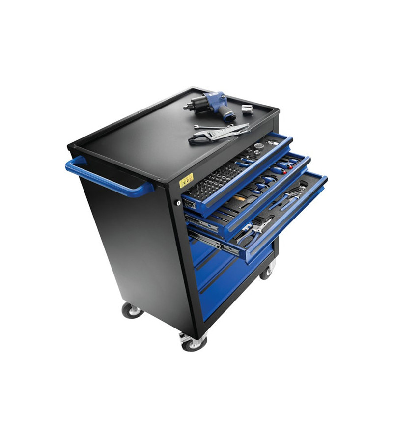 SERVANTE 6 TIROIRS- 208 OUTILS AVECCLÉ - EXPERT - E220360