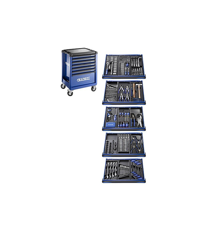 SERVANTE + COMPOSITION 287 OUTILS -FR - EXPERT - E220322