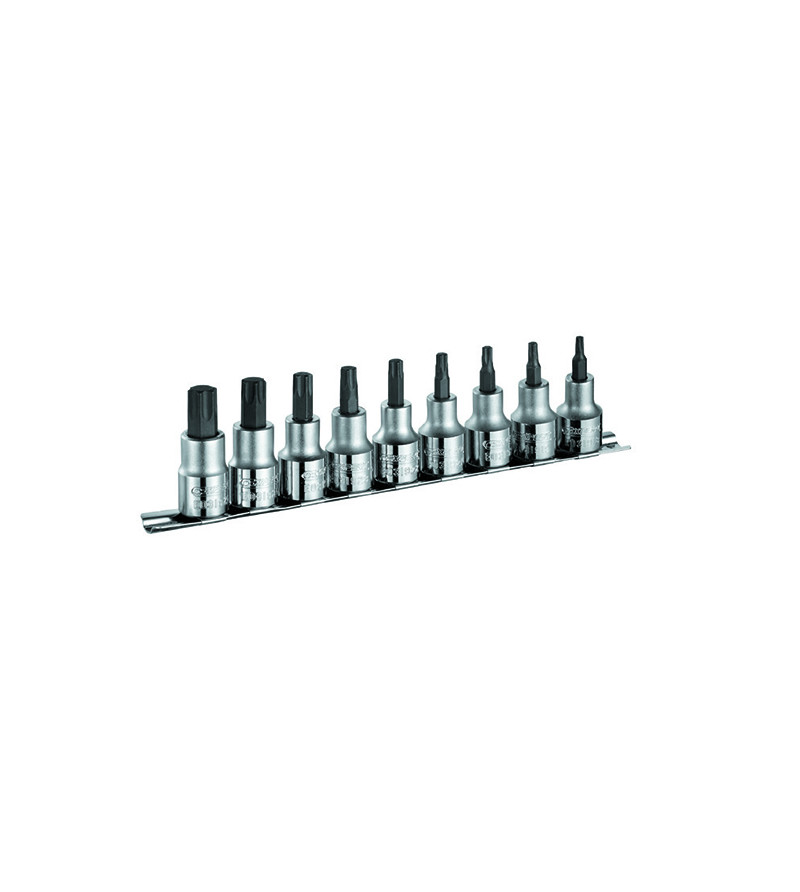 JEU DE 9 DOUILLES TOURNEVIS TORX 1/2" - EXPERT - E032936