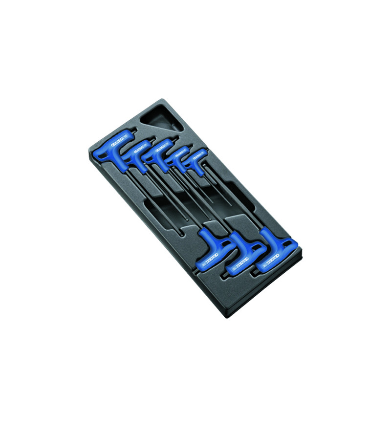 MODULE DE 8 CLÉS MÂLES EN T EMMANCHÉES 6 PANS - EXPERT - E121609