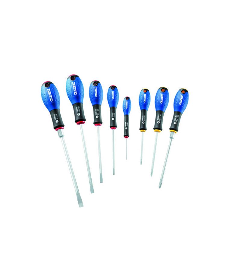 JEU DE 8 TOURNEVIS - FENTE / PH - EXPERT - E160904