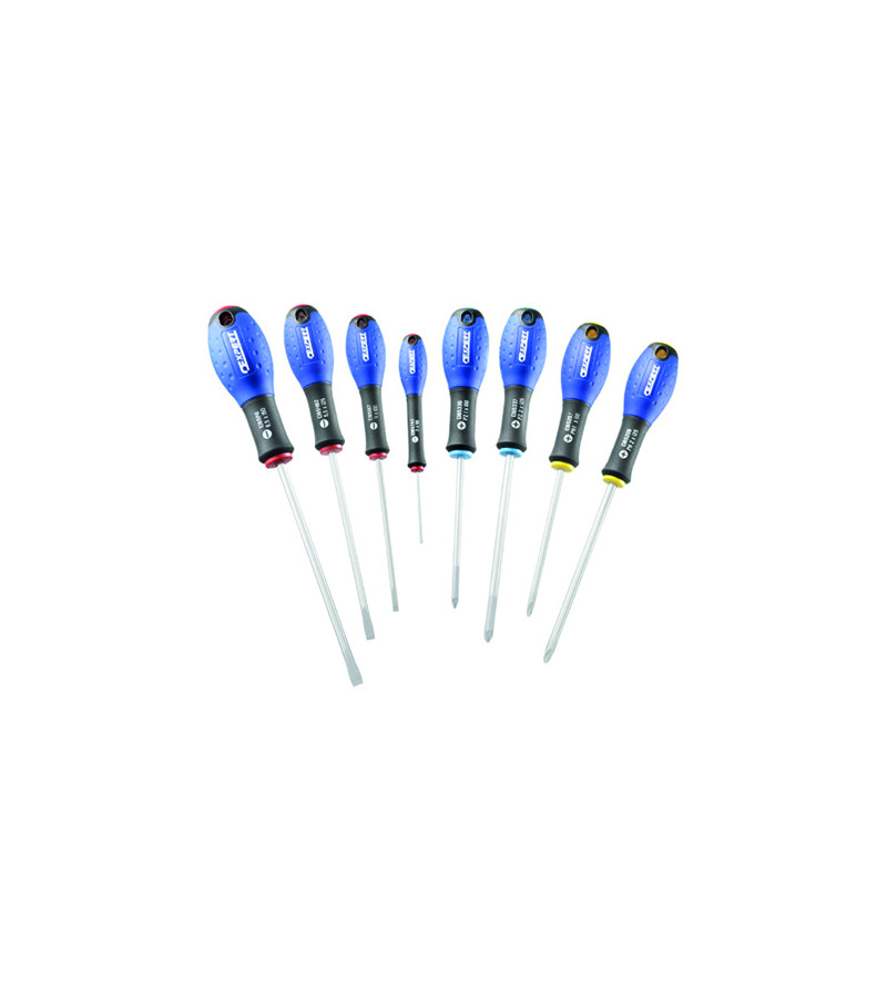 JEU DE 8 TOURNEVIS - FENTE/PH/PZ -EXPERT - E160907