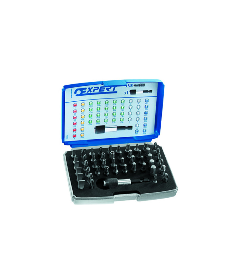 BOITE D'EMBOUTS 1/4" + ACC 49PCS -EXPERT - E131701