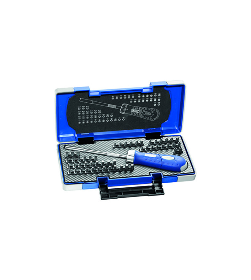 TOURNEVIS PORTE-EMBOUTS REVOLVER ACLIQUET + EMBOUTS - 59 PCS - EXPERT- E160804