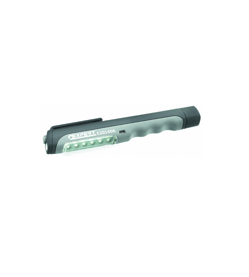 LAMPE STYLO 6+1 LEDS RECHARGEABLE USB - EXPERT - E201406