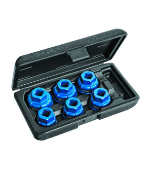 COFFRET DE 6 DOUILLES COIFFES EN ALUMINIUM - EXPERT - E200239