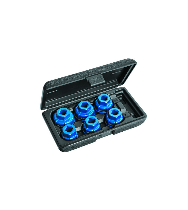 COFFRET DE 6 DOUILLES COIFFES EN ALUMINIUM - EXPERT - E200239