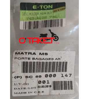 Porte bagage/Support top case E-MO/Matra E-MO origine E-TON Accueil sur le site du spécialiste des deux roues O-TAKET.COM
