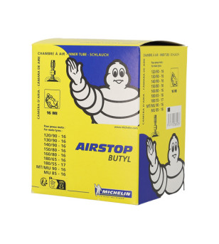 CHAMBRE A AIR MOTO 16" 130-140/90 X 16 MICHELIN AIRSTOP 16MI TR4 TALC