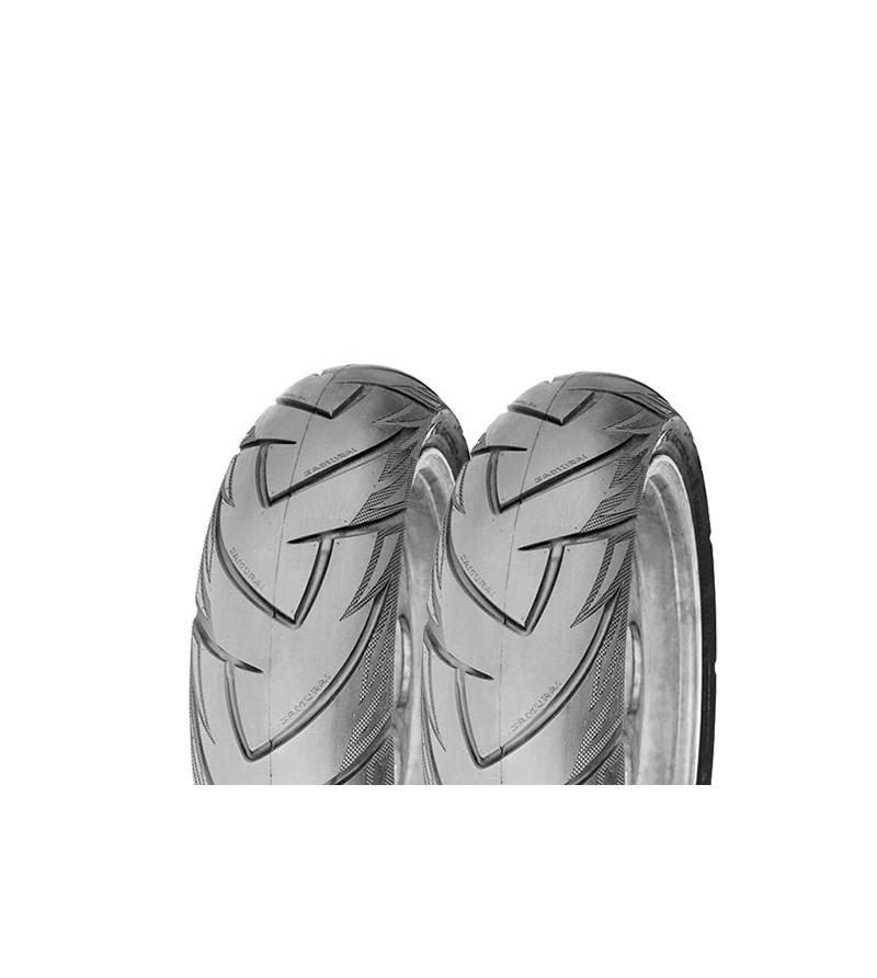 OP TRAIN PNEU MOTO 17" 100/80 X 17 + 130/70 X 17 DELI SB128R SAMURAI  TL S
