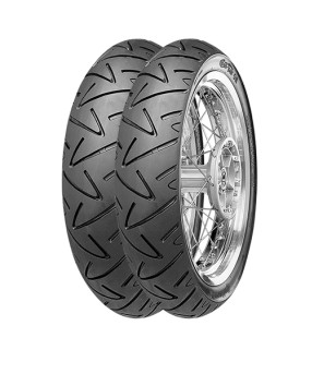 OP TRAIN PNEU MOTO 17 100/80 X 17 + 130/70 X 17  CONTI TWIST SPORT SM (AV+AR)