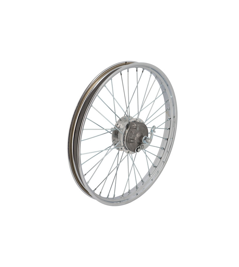 ROUE COMPLETE AV CYCLO ADAPT. PEUGEOT 103 SP/MVL 1.5X17'' (36 TROUS)
