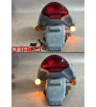 Bavette arrière/ Support de plaque avec feu Rally origine APRILIA Accueil sur le site du spécialiste des deux roues O-TAKET.COM