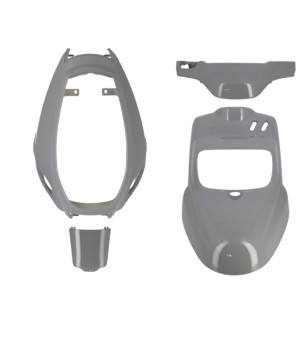 CARROSSERIE SCOOTER TUN'R KIT TYPE ORIGINE ADAPT. BOOSTER/BW'S 2004- GRIS NARDO (4 PCS) SCOOTER sur le site du spécialiste de...