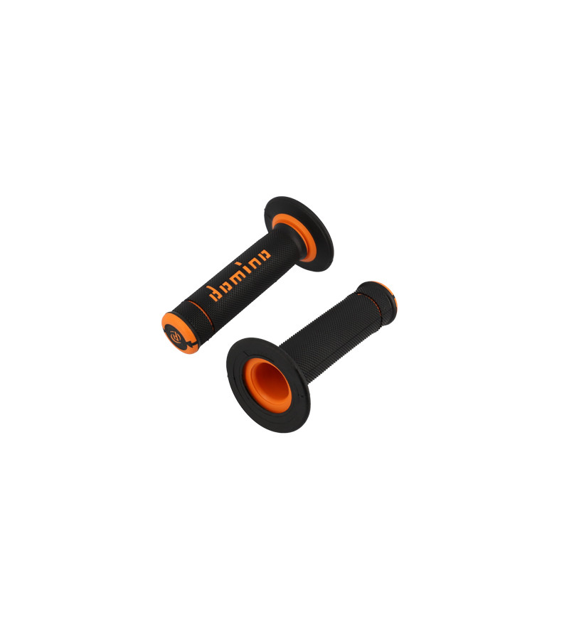 REVETEMENT/POIGNEE DOMINO A190 CROSS/ENDURO NOIR/ORANGE (PR) 120MM